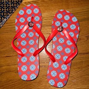 Brand new Tory Burch flip flops